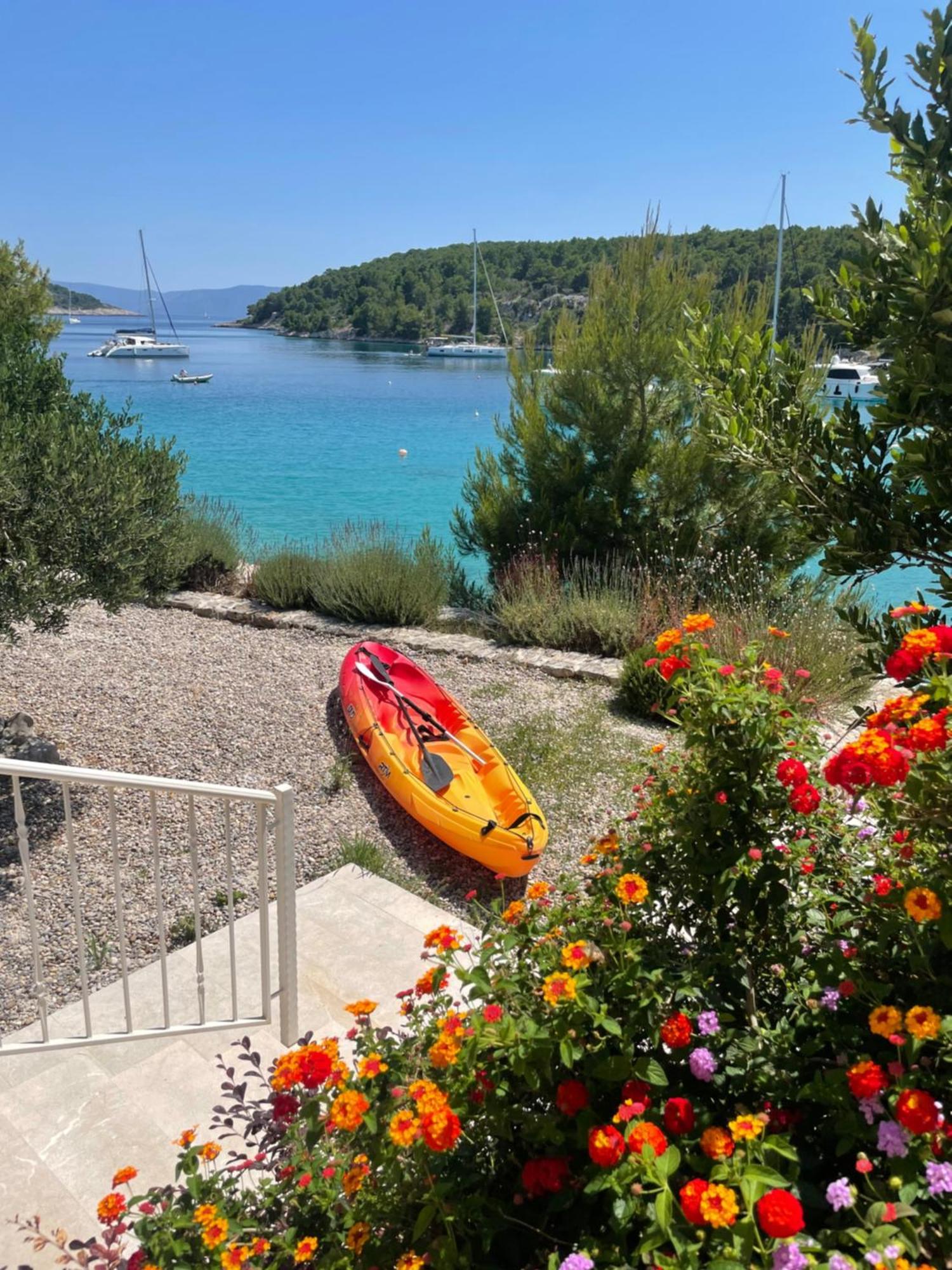 Luxury Villa Kate - In Lucice Bay With Turquoise Sea, Amazing Seaviews, And Heated Pool ミルナ エクステリア 写真